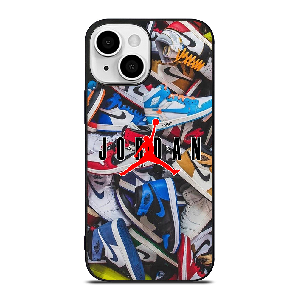 AIR JORDAN SHOES PATTERN LOGO iPhone 13 Mini Case Cover