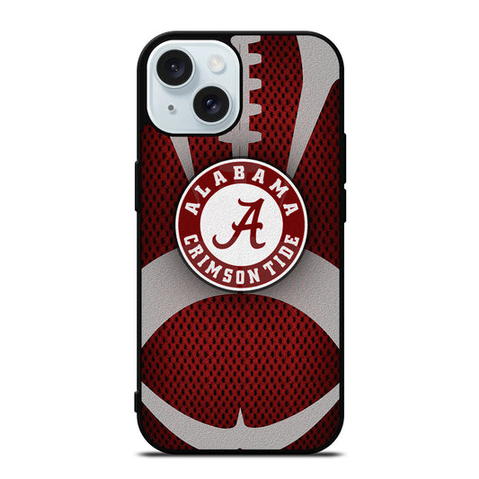 ALABAMA CRIMSON TIDE NFL LOGO 3 iPhone 15 Case Cover