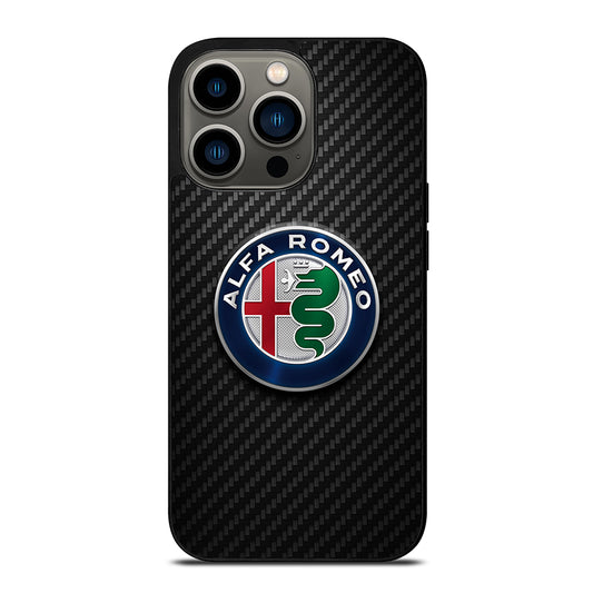 ALFA ROMEO CARBON EMBLEM iPhone 13 Pro Case Cover