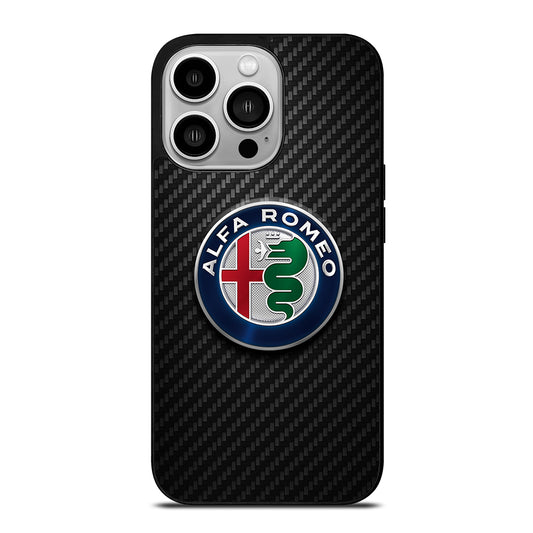 ALFA ROMEO CARBON EMBLEM iPhone 14 Pro Case Cover