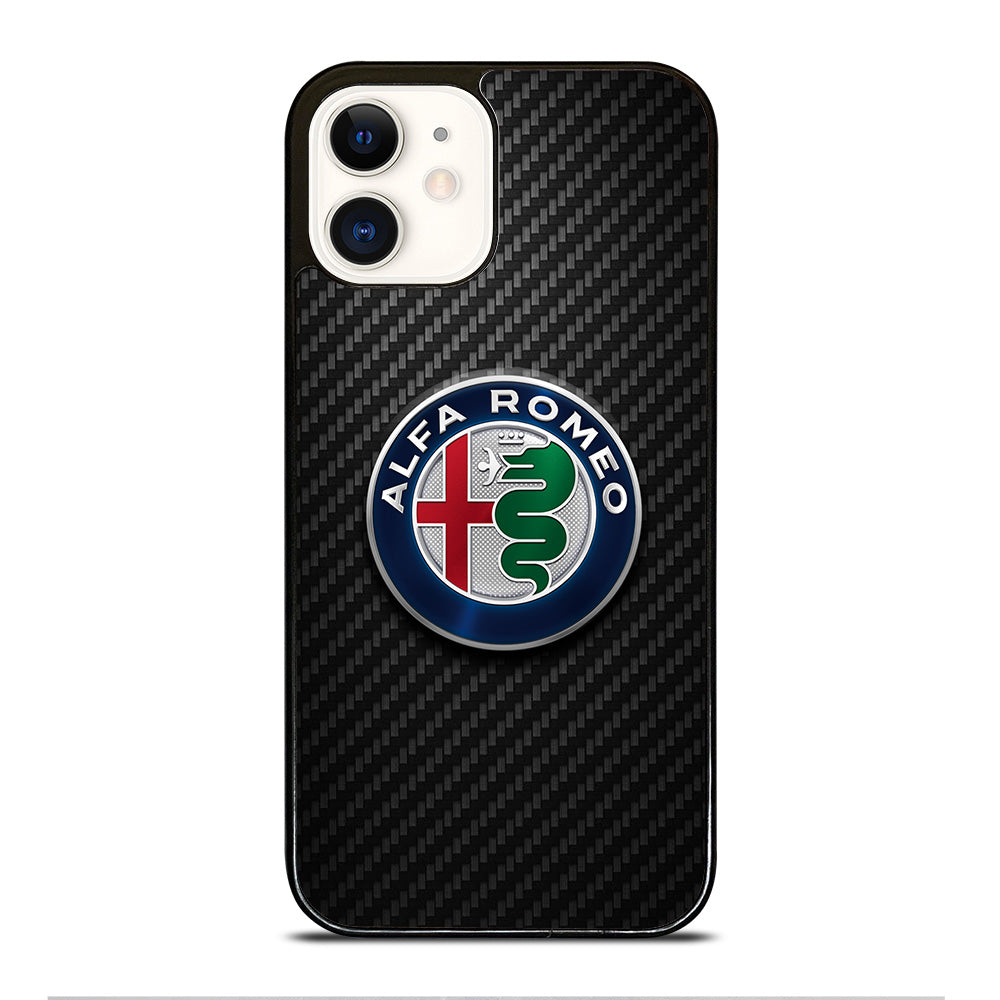 ALFA ROMEO CARBON EMBLEM iPhone 12 Case Cover