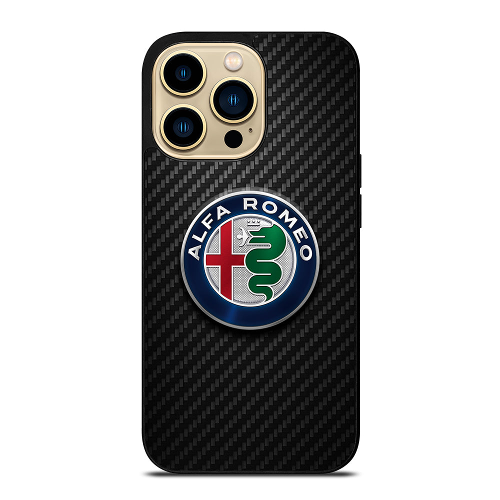 ALFA ROMEO CARBON EMBLEM iPhone 14 Pro Max Case Cover