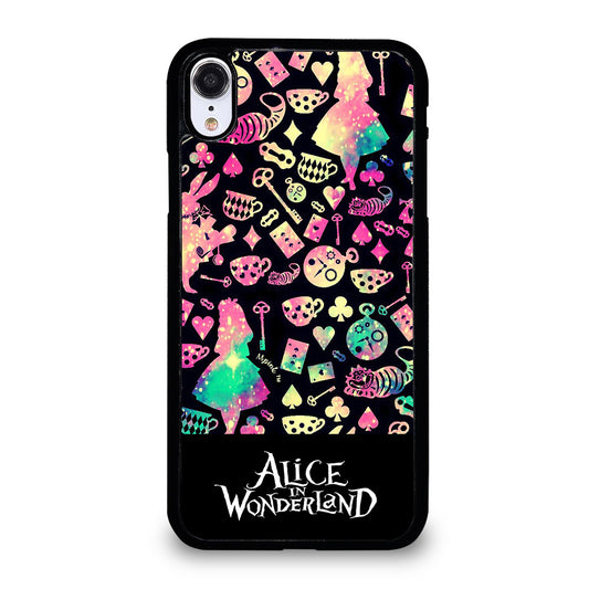 ALICE IN WONDERLAND PATTERN iPhone XR Case Cover