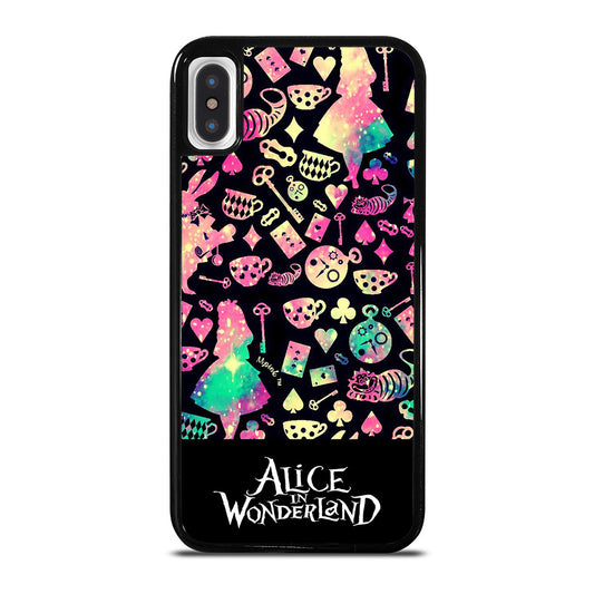 ALICE IN WONDERLAND PATTERN iPhone X / XS Case Cover