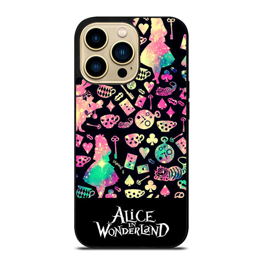 ALICE IN WONDERLAND PATTERN iPhone 14 Pro Max Case Cover