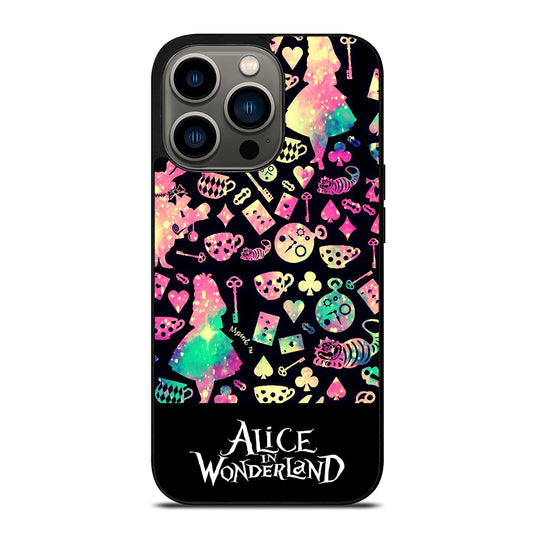 ALICE IN WONDERLAND PATTERN iPhone 13 Pro Case Cover