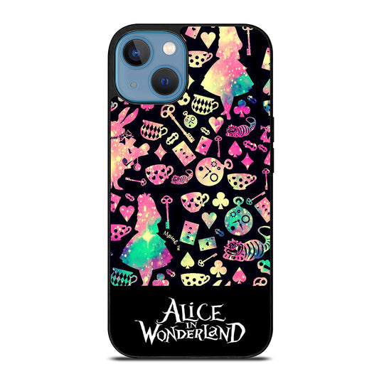 ALICE IN WONDERLAND PATTERN iPhone 13 Case Cover