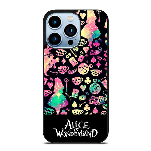 ALICE IN WONDERLAND PATTERN iPhone 13 Pro Max Case Cover