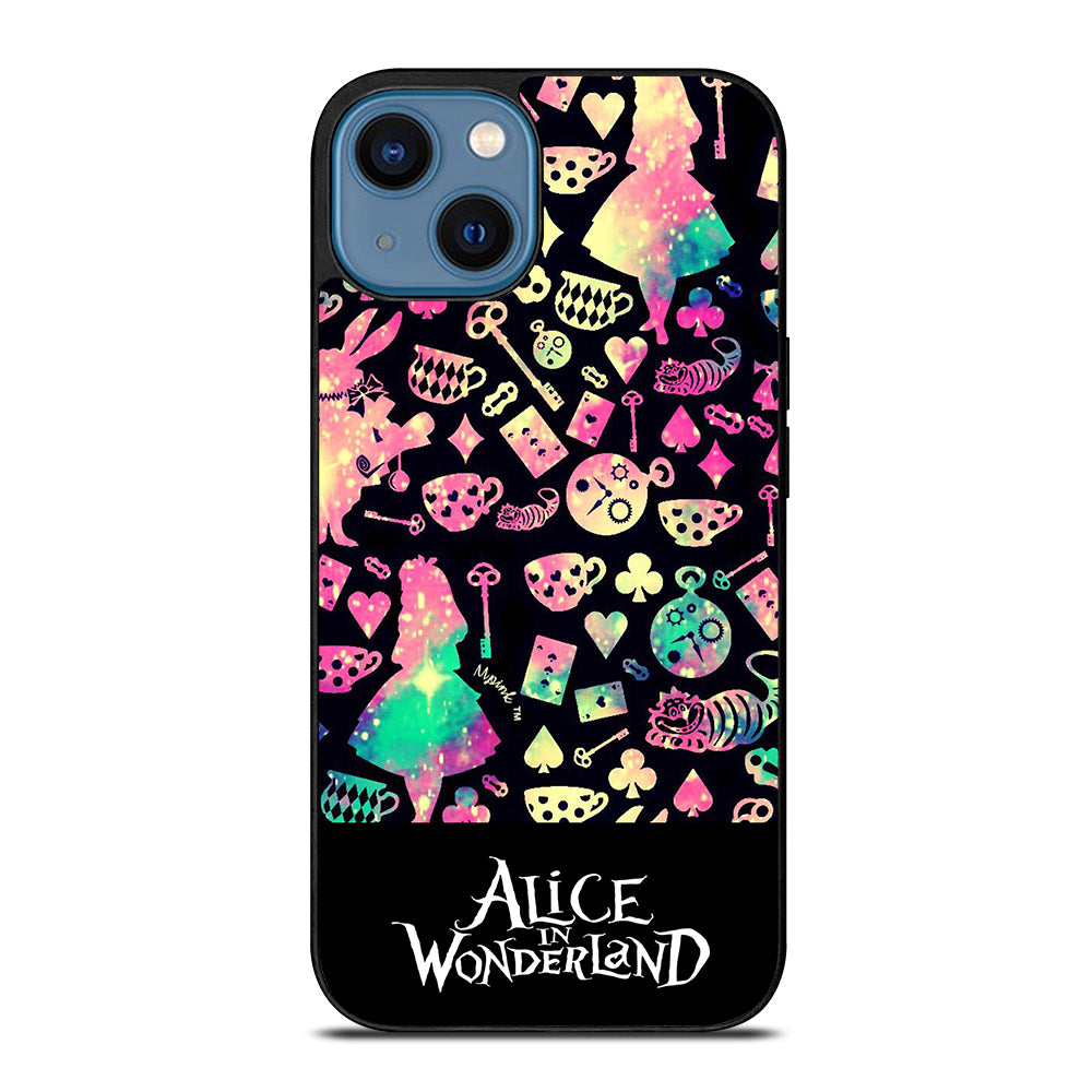 ALICE IN WONDERLAND PATTERN iPhone 14 Case Cover