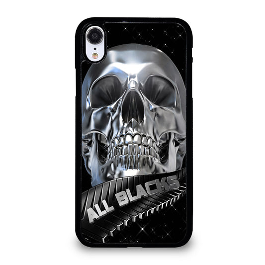 ALL BLACKS NEW ZEALAND RUGBY SKULL iPhone XR Case Cover