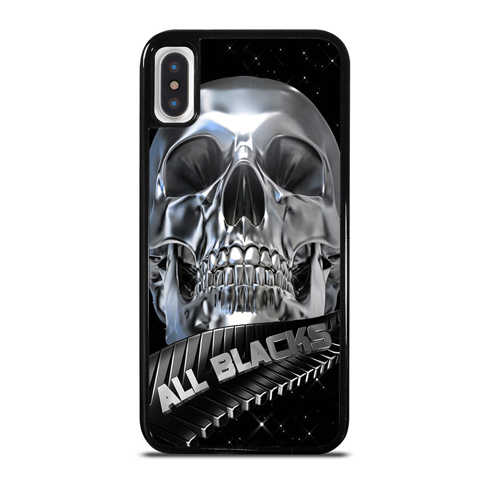 ALL BLACKS NEW ZEALAND RUGBY SKULL iPhone X / XS Case Cover