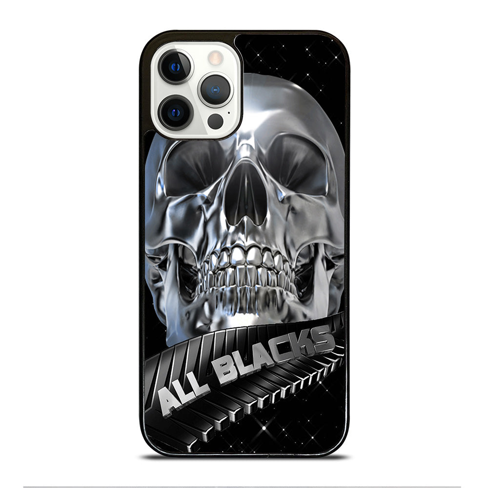 ALL BLACKS NEW ZEALAND RUGBY SKULL iPhone 12 Pro Case Cover