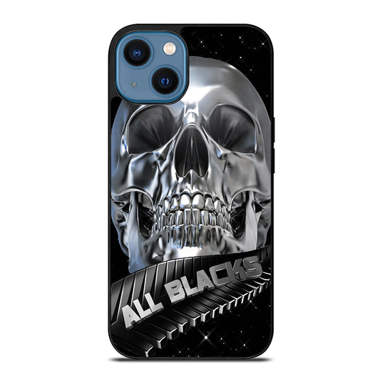 ALL BLACKS NEW ZEALAND RUGBY SKULL iPhone 14 Case Cover