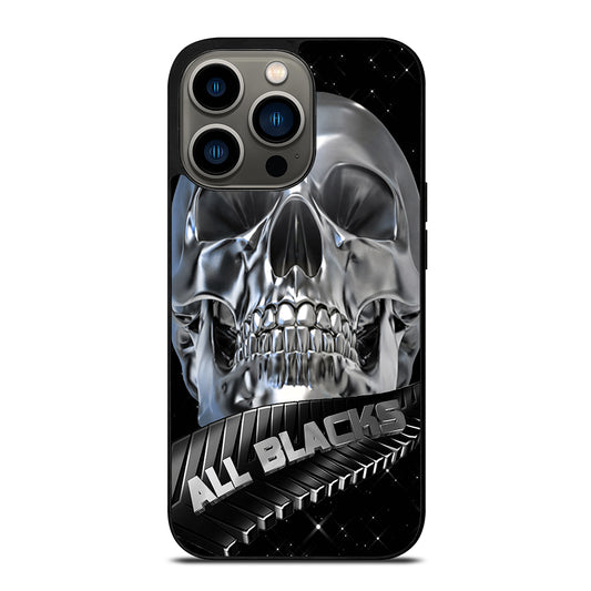 ALL BLACKS NEW ZEALAND RUGBY SKULL iPhone 13 Pro Case Cover