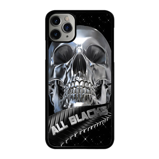 ALL BLACKS NEW ZEALAND RUGBY SKULL iPhone 11 Pro Max Case Cover