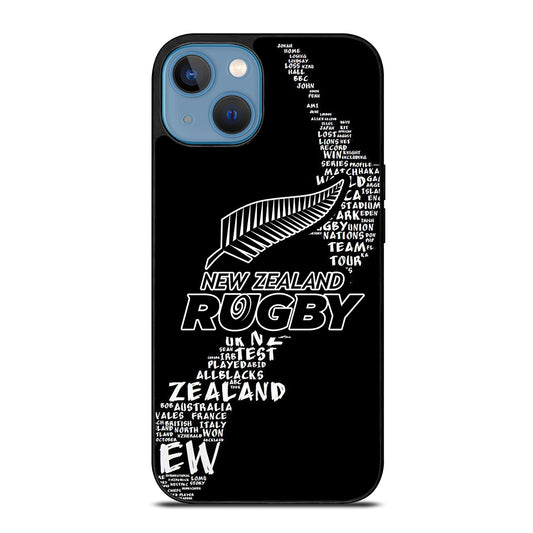 ALL BLACKS NEW ZEALAND RUGBY TEAM 2 iPhone 13 Case Cover