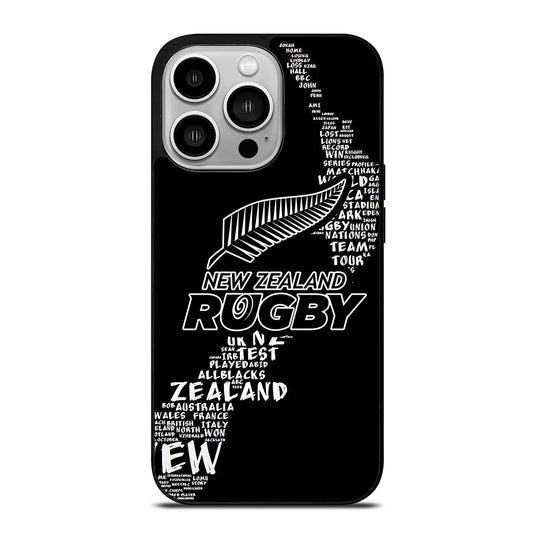 ALL BLACKS NEW ZEALAND RUGBY TEAM 2 iPhone 14 Pro Case Cover