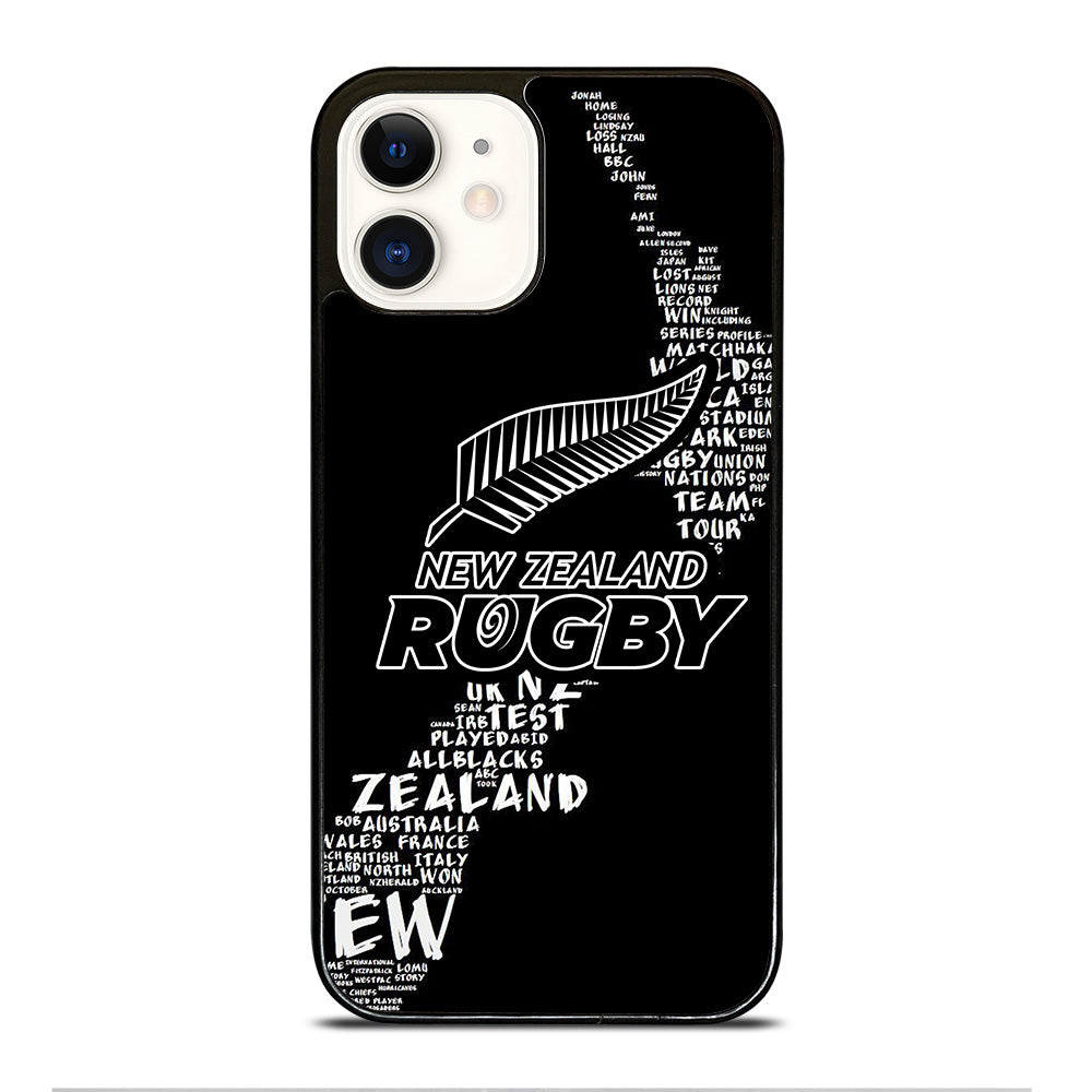 ALL BLACKS NEW ZEALAND RUGBY TEAM 2 iPhone 12 Case Cover