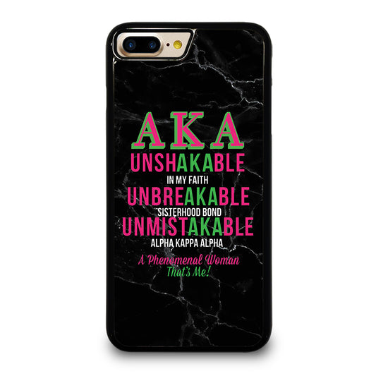 ALPHA KAPPA ALPHA BLACK MARBLE iPhone 7 / 8 Plus Case Cover