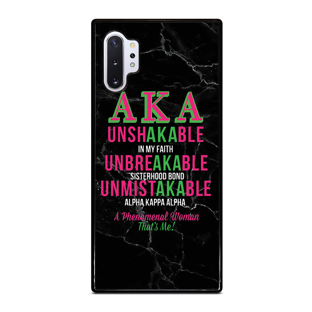 ALPHA KAPPA ALPHA BLACK MARBLE Samsung Galaxy Note 10 Plus Case Cover