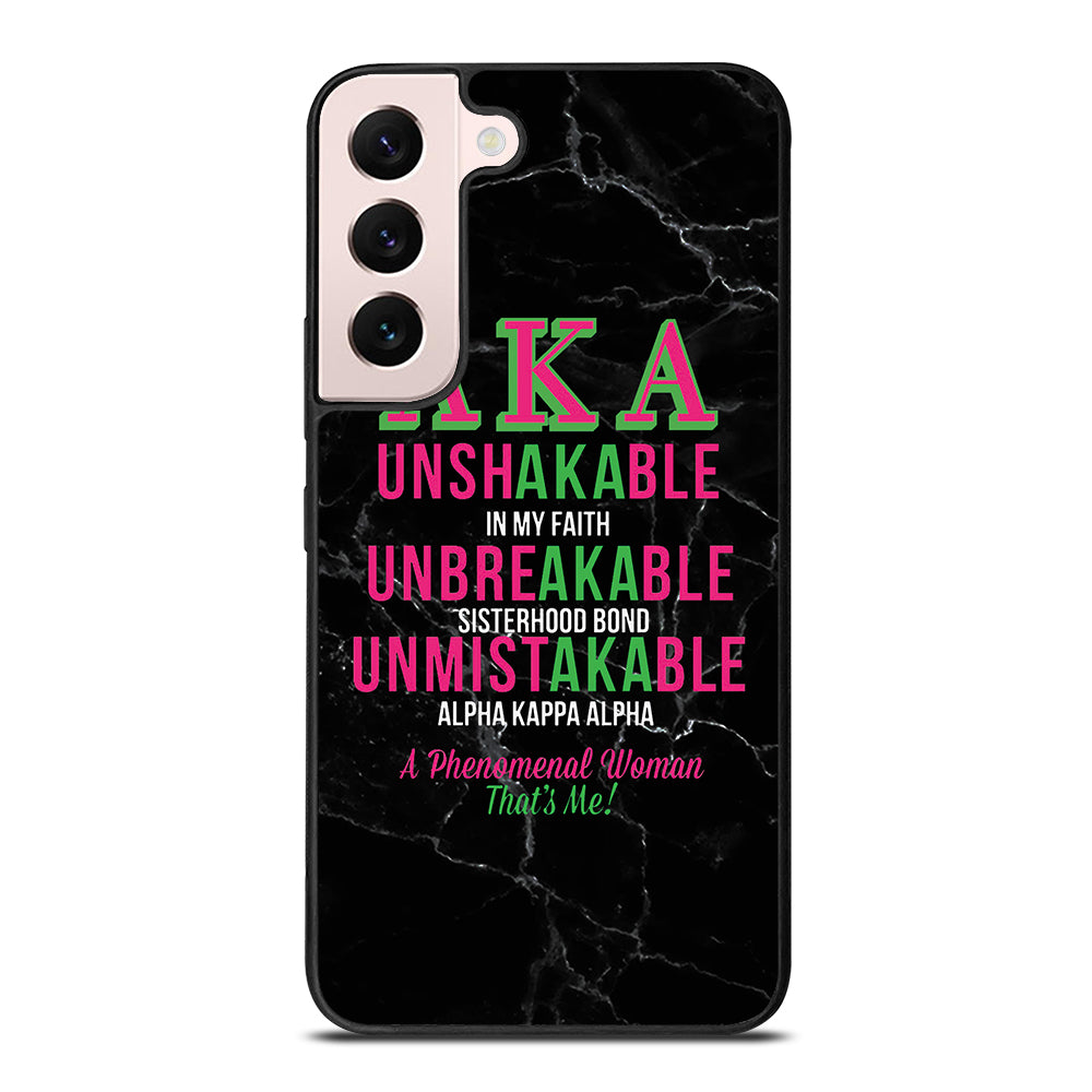 ALPHA KAPPA ALPHA BLACK MARBLE Samsung Galaxy S22 Plus Case Cover