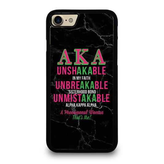 ALPHA KAPPA ALPHA BLACK MARBLE iPhone 7 / 8 Case Cover