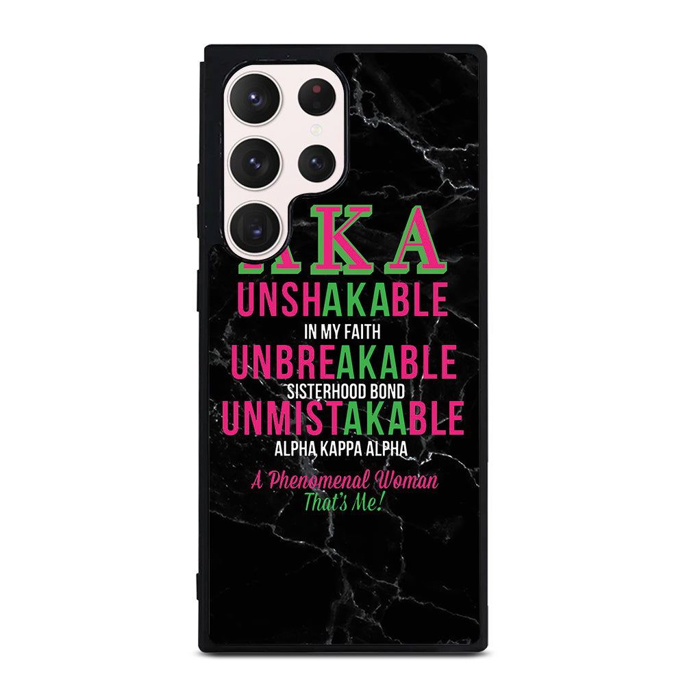 ALPHA KAPPA ALPHA BLACK MARBLE Samsung Galaxy S23 Ultra Case Cover