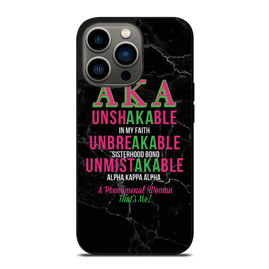 ALPHA KAPPA ALPHA BLACK MARBLE iPhone 13 Pro Case Cover