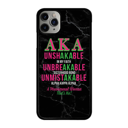 ALPHA KAPPA ALPHA BLACK MARBLE iPhone 11 Pro Max Case Cover