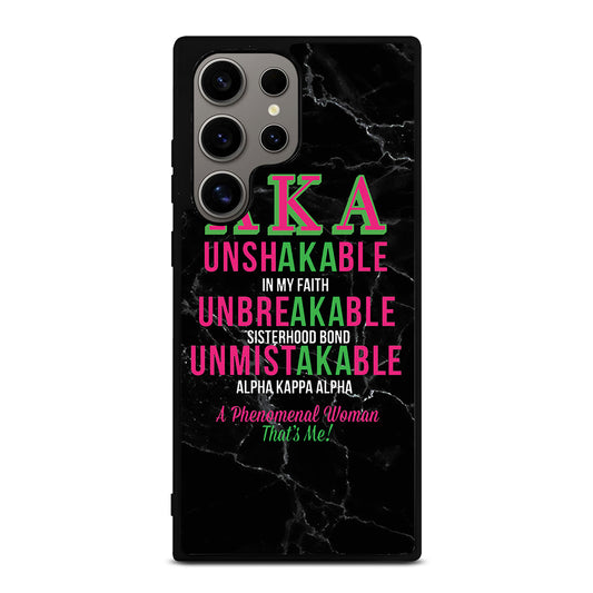 ALPHA KAPPA ALPHA BLACK MARBLE Samsung Galaxy S24 Ultra Case Cover