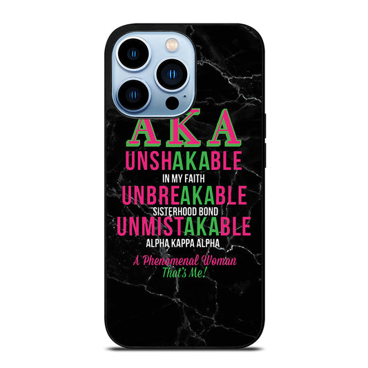 ALPHA KAPPA ALPHA BLACK MARBLE iPhone 13 Pro Max Case Cover