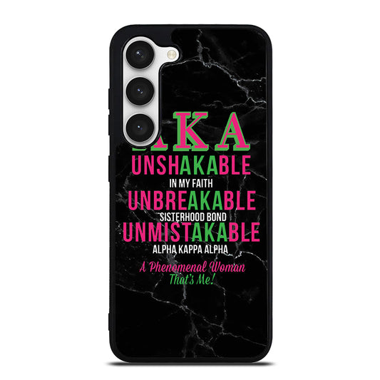 ALPHA KAPPA ALPHA BLACK MARBLE Samsung Galaxy S23 Case Cover