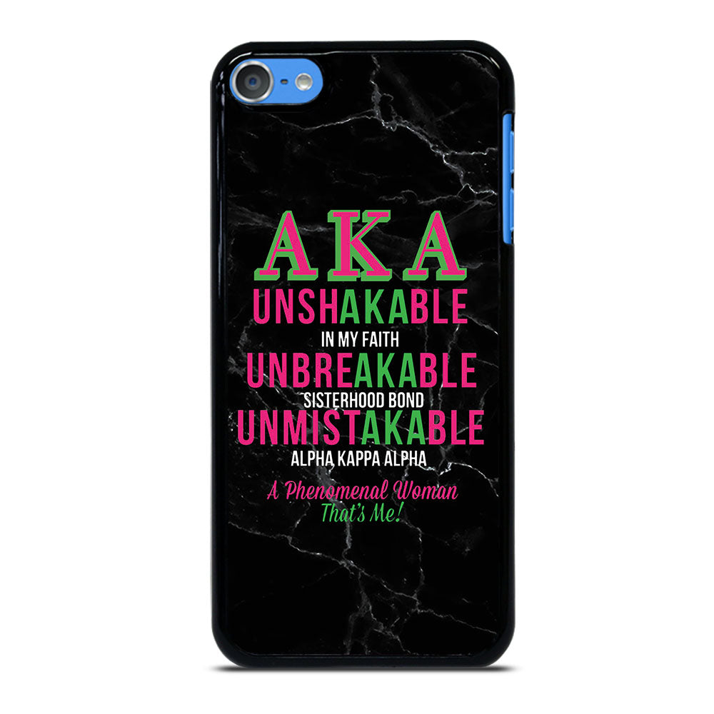 ALPHA KAPPA ALPHA BLACK MARBLE iPod Touch 7 Case Cover