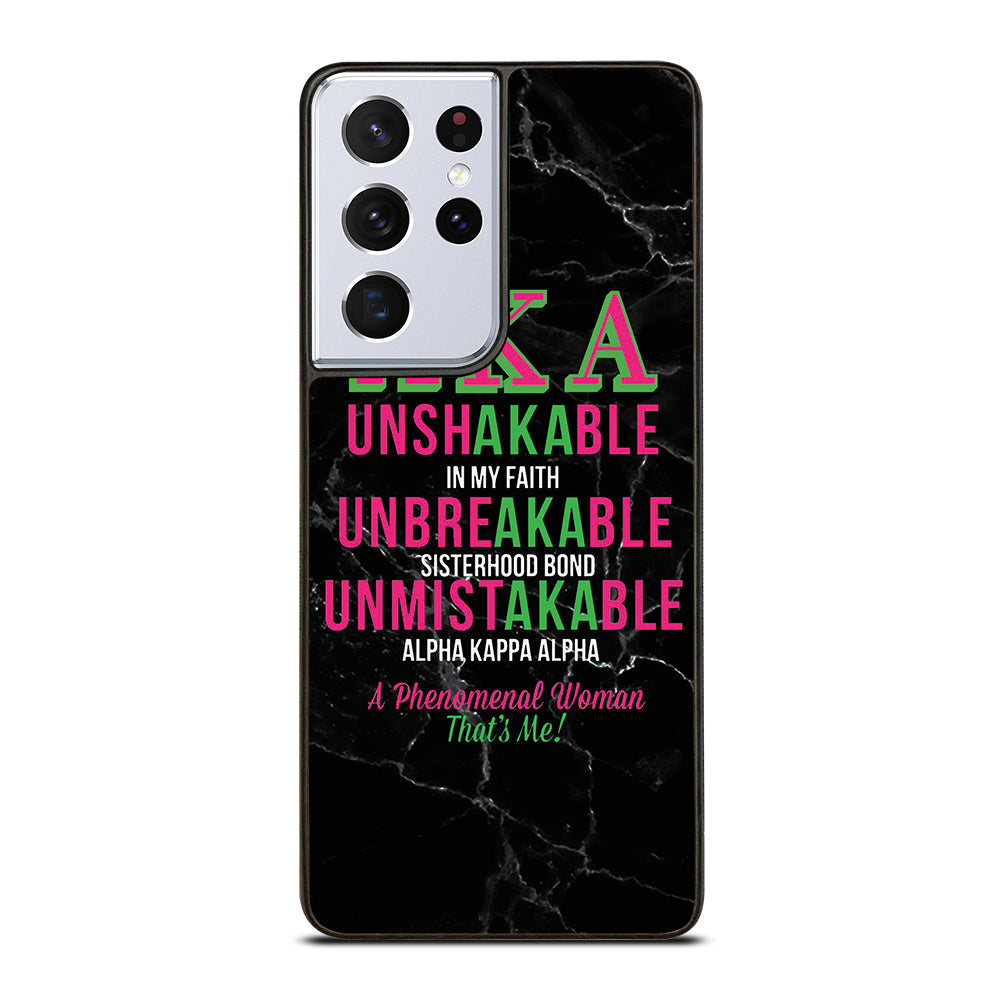 ALPHA KAPPA ALPHA BLACK MARBLE Samsung Galaxy S21 Ultra Case Cover
