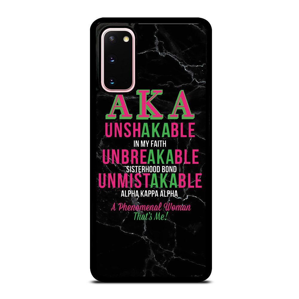 ALPHA KAPPA ALPHA BLACK MARBLE Samsung Galaxy S20 Case Cover