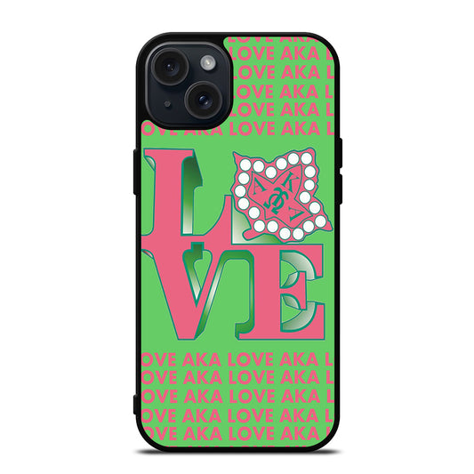 ALPHA KAPPA ALPHA LOVE iPhone 15 Plus Case Cover