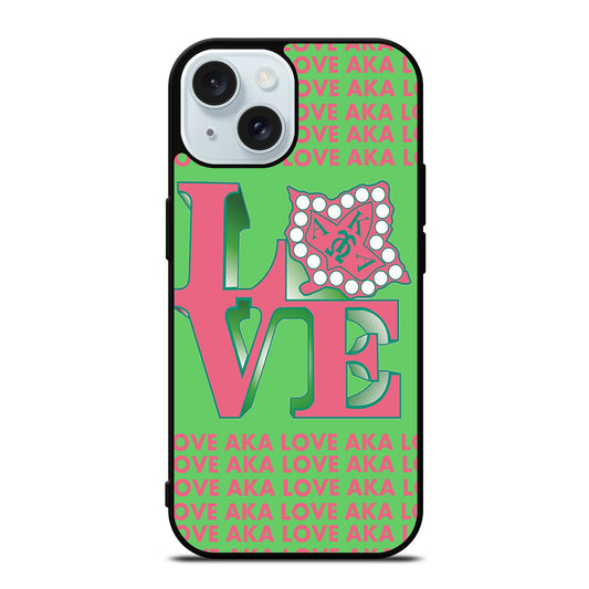 ALPHA KAPPA ALPHA LOVE iPhone 15 Case Cover