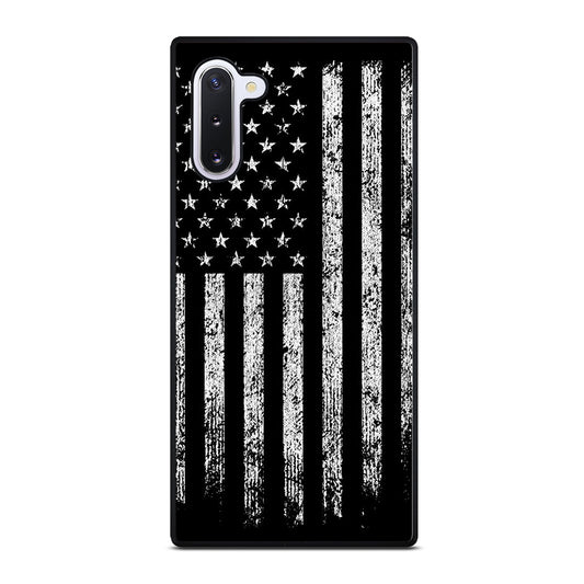 AMERICAN FLAG BLACK AND WHITE Samsung Galaxy Note 10 Case Cover