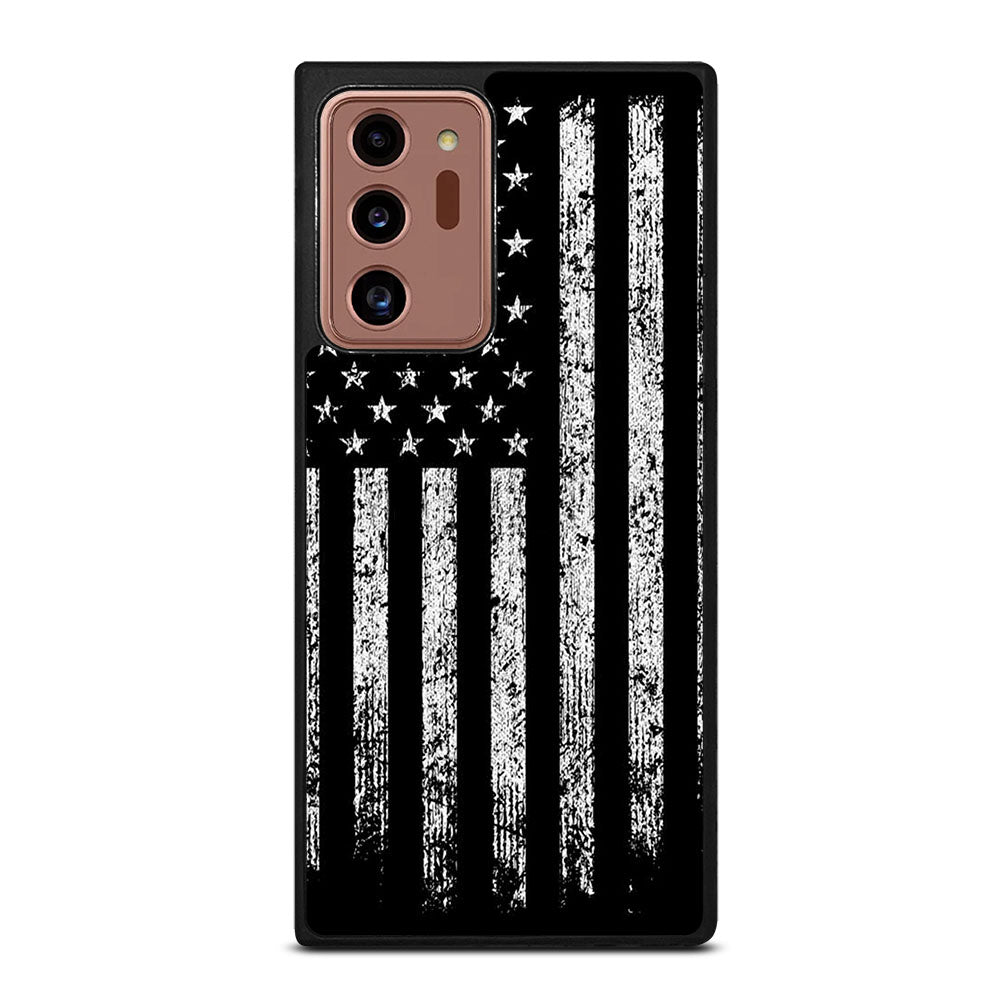 AMERICAN FLAG BLACK AND WHITE Samsung Galaxy Note 20 Ultra Case Cover