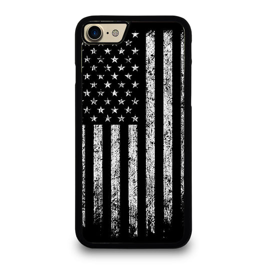 AMERICAN FLAG BLACK AND WHITE iPhone 7 / 8 Case Cover