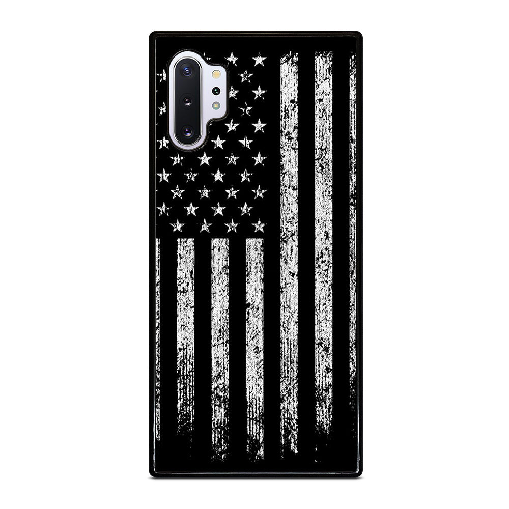 AMERICAN FLAG BLACK AND WHITE Samsung Galaxy Note 10 Plus Case Cover