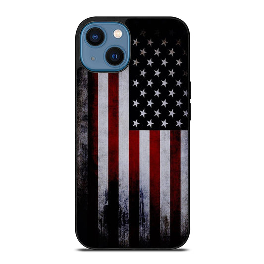 AMERICAN FLAG ART iPhone 14 Case Cover