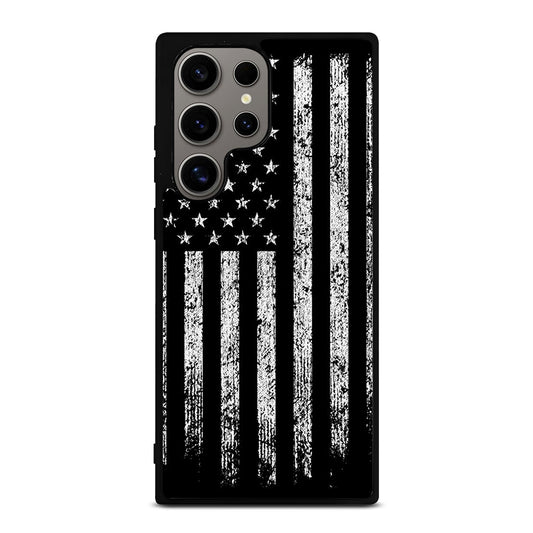 AMERICAN FLAG BLACK AND WHITE Samsung Galaxy S24 Ultra Case Cover