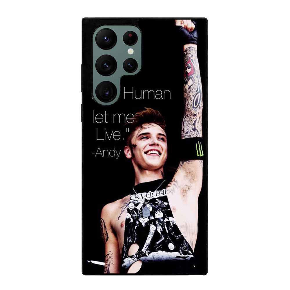 ANDY BIERSACK BLACK VEIL BRIDES QUOTE Samsung Galaxy S22 Ultra Case Cover