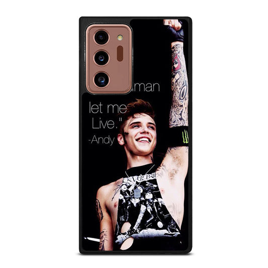 ANDY BIERSACK BLACK VEIL BRIDES QUOTE Samsung Galaxy Note 20 Ultra Case Cover