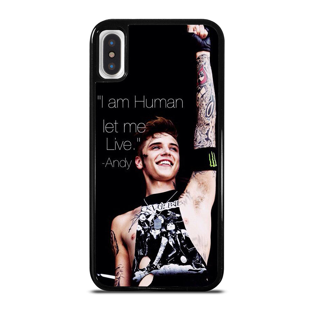 ANDY BIERSACK BLACK VEIL BRIDES QUOTE iPhone X / XS Case Cover