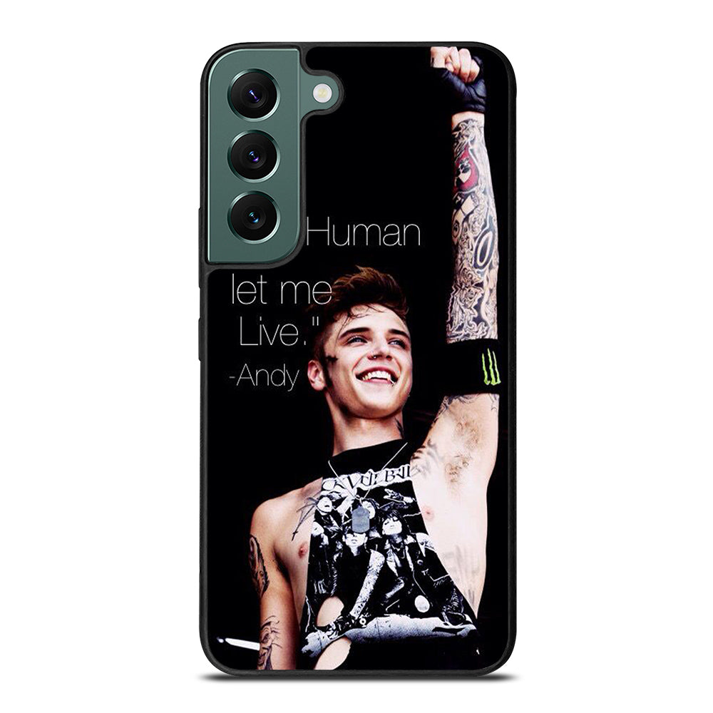 ANDY BIERSACK BLACK VEIL BRIDES QUOTE Samsung Galaxy S22 Case Cover