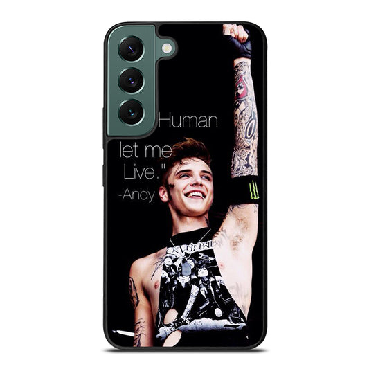 ANDY BIERSACK BLACK VEIL BRIDES QUOTE Samsung Galaxy S22 Case Cover