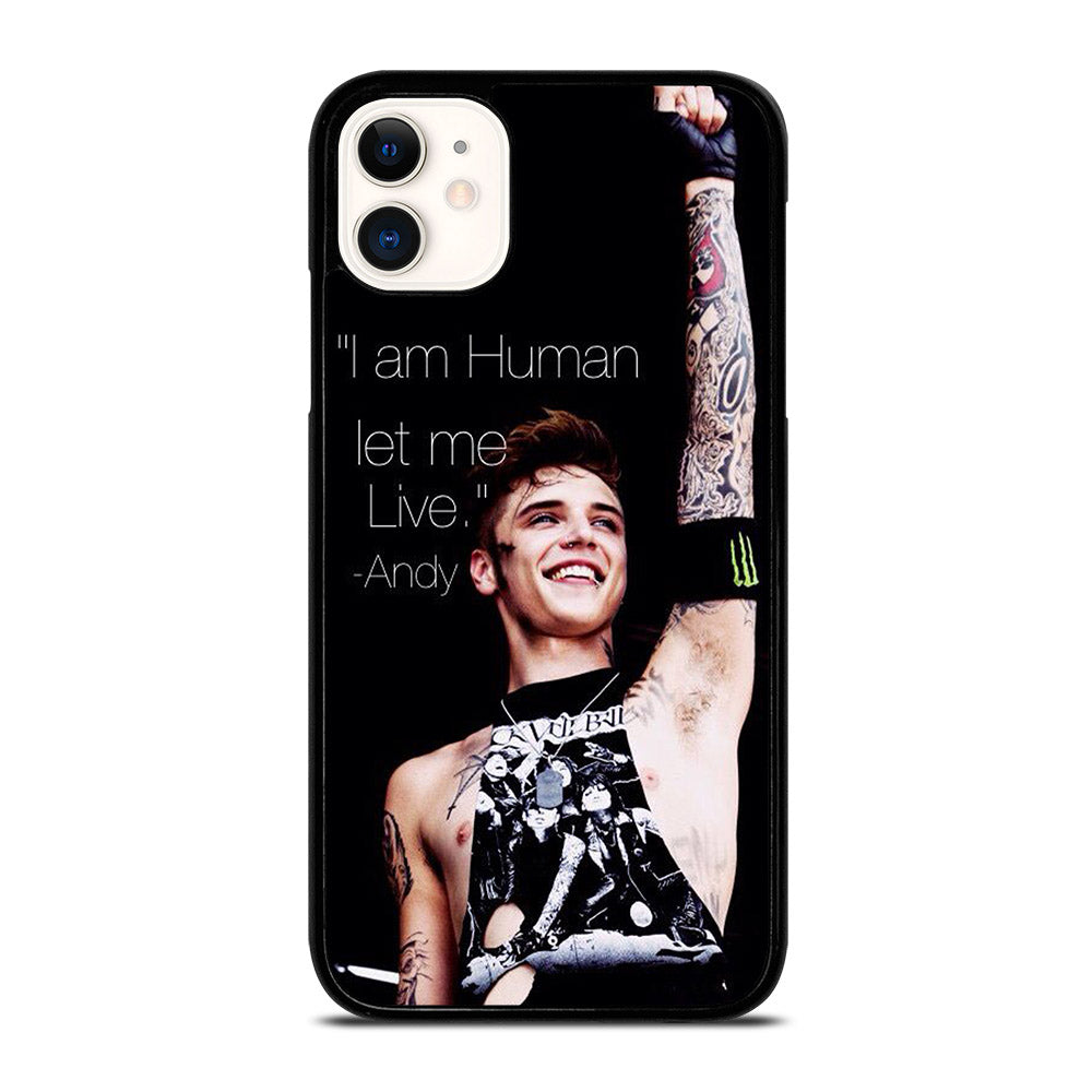 ANDY BIERSACK BLACK VEIL BRIDES QUOTE iPhone 11 Case Cover