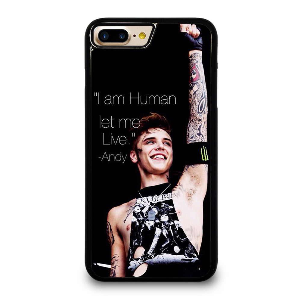 ANDY BIERSACK BLACK VEIL BRIDES QUOTE iPhone 7 / 8 Plus Case Cover